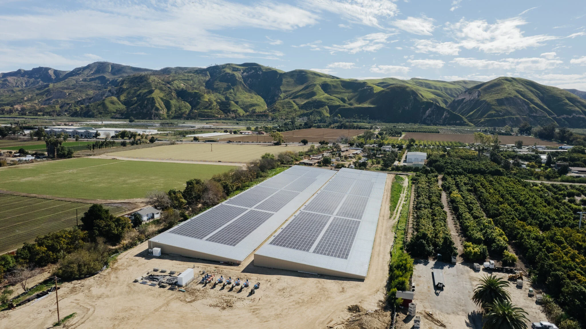 Image of the solar installation in Ventura, California
